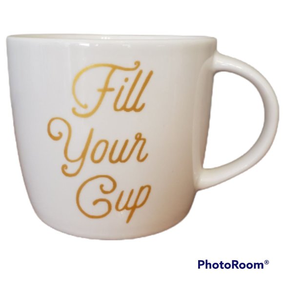 STARBUCKS 2016 Holiday "Fill Your Cup" Wide Mouth 16.9-ounce Coffee Mug